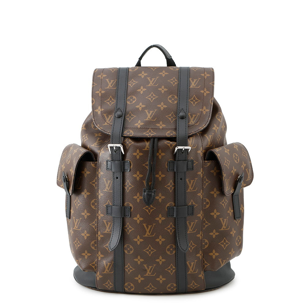 Louis Vuitton Christopher NoirM43735 Macassar Monogram Canvas Handbag