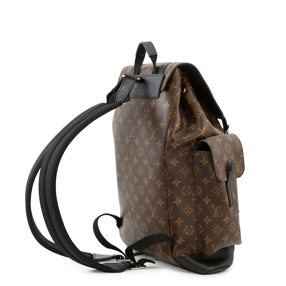 Louis Vuitton Christopher NoirM43735 Macassar Monogram Canvas Handbag
