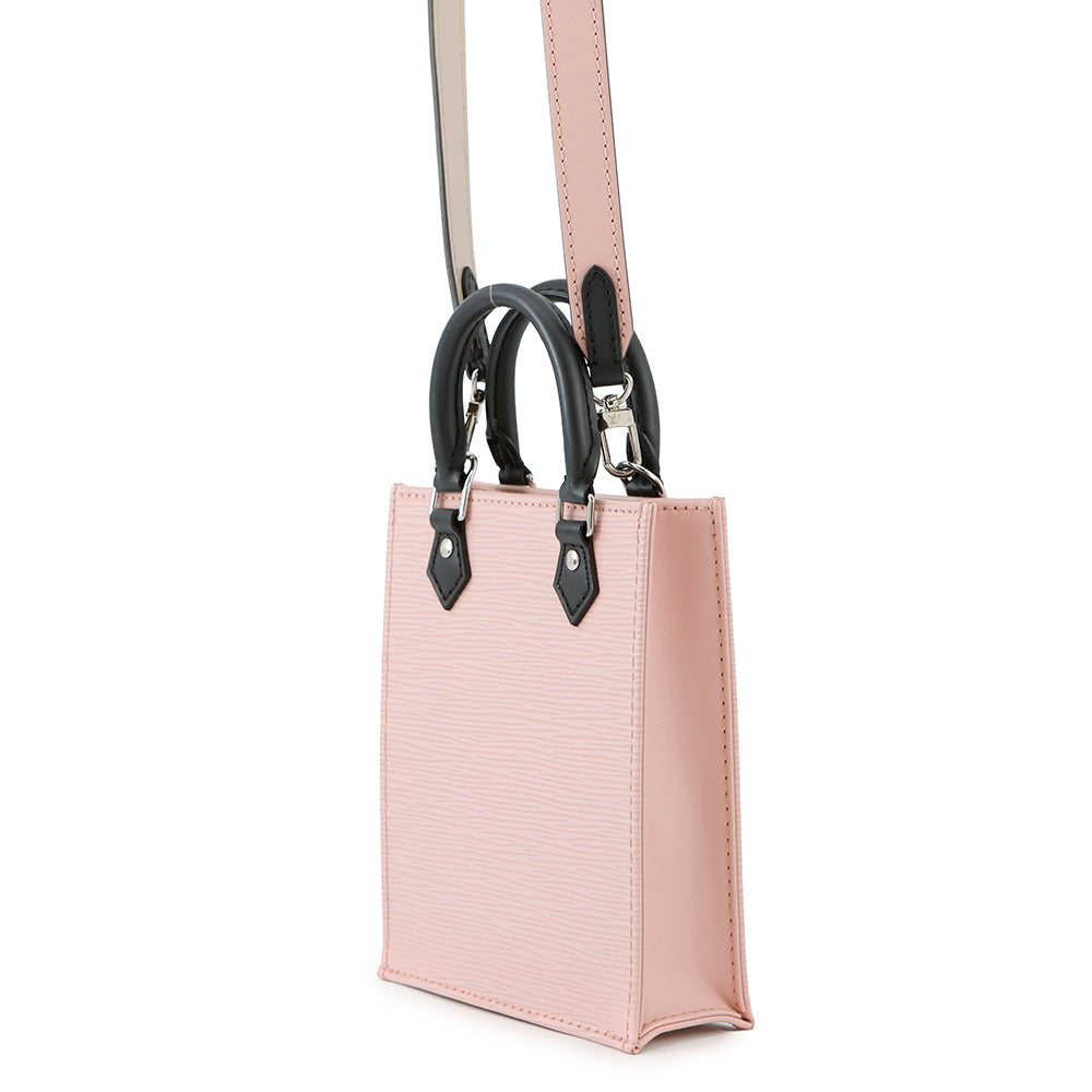 Louis Vuitton Petit Sac Plat Rose Ballerine Epi Leather Handbag
