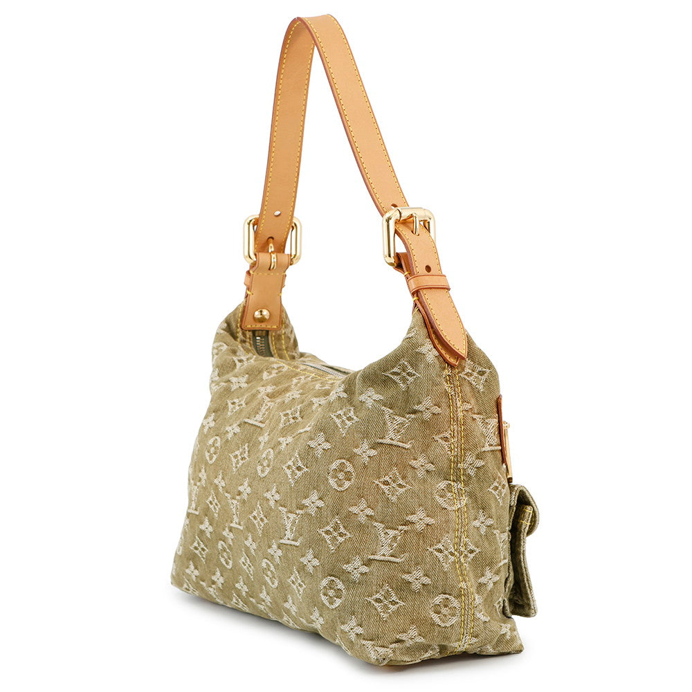 Louis Vuitton Baggy KhakiM95213 Denim Monogram Handbag