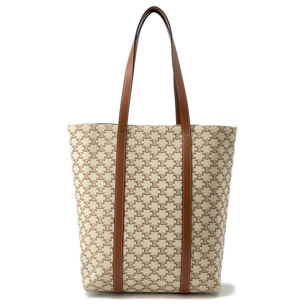 M Um Bag Natural Triomphecanvas Leather Travel Bag