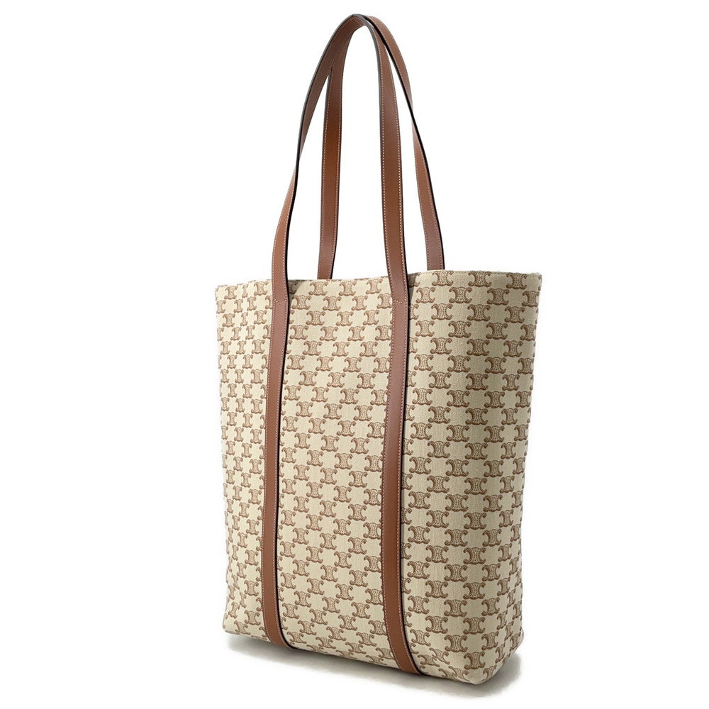 M Um Bag Natural Triomphecanvas Leather Travel Bag