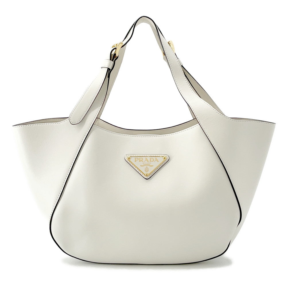 Tote Bag Bg Leather White