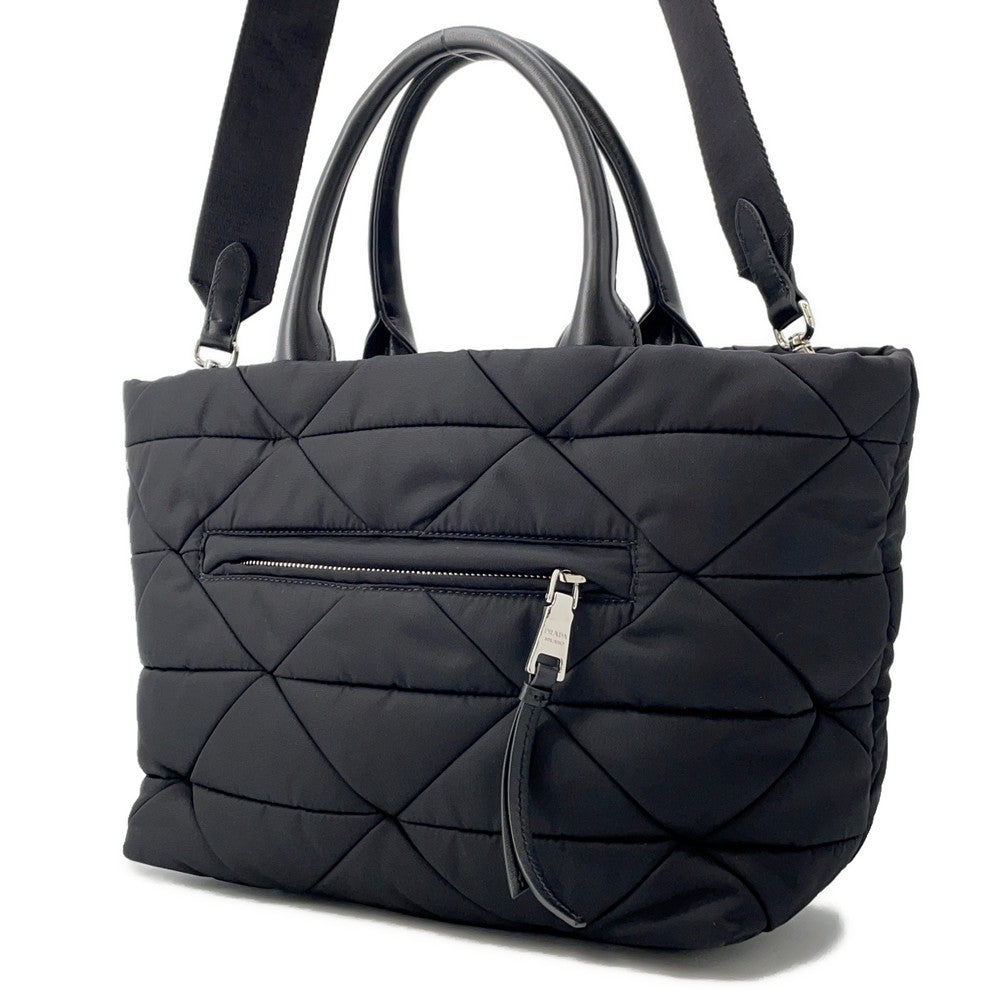Padded Re Tote Bag Bg Size Small Leather Nylon