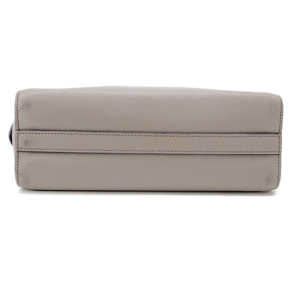 Saffiano Shoulder Bag Gray Bh Saffiano Leatherleather