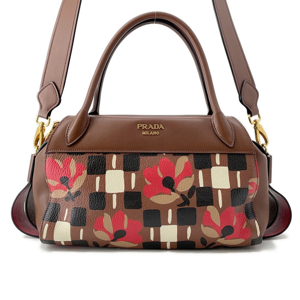 Bowling Way Handbag Multicolor Bb Pvc Leather Brown Travel Bag