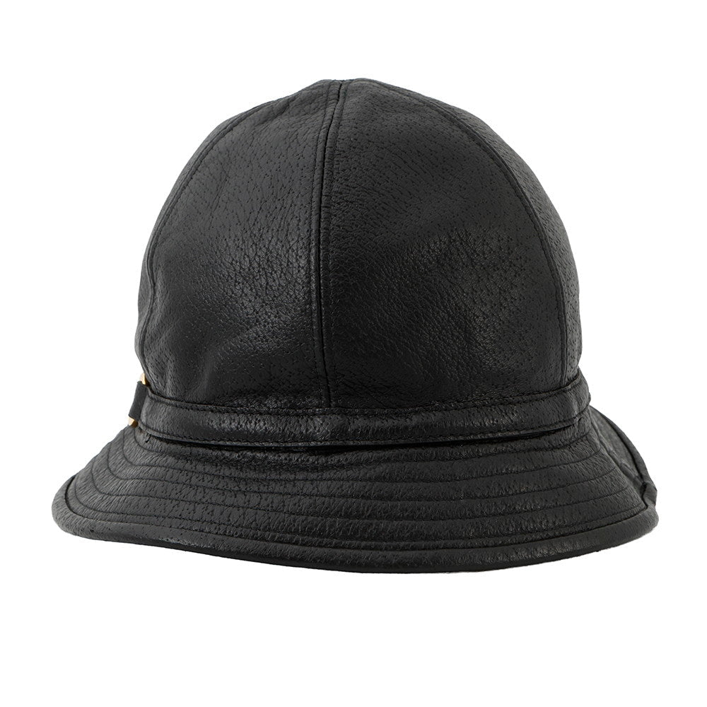 Gucci Horsebit Size S Black666600 Lambskin Bucket Hat