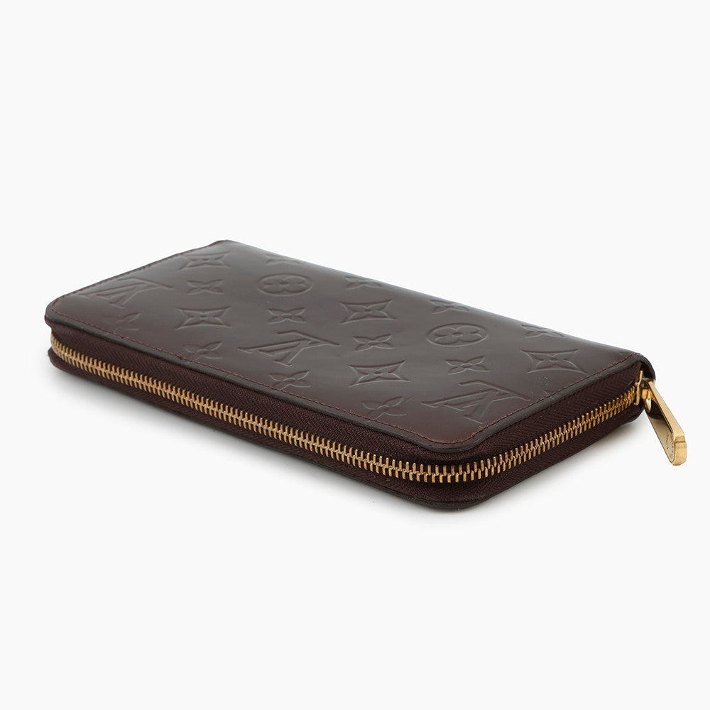 Louis Vuitton Zippy AmaranteM93522 Monogram Vernis Leather Wallet Case