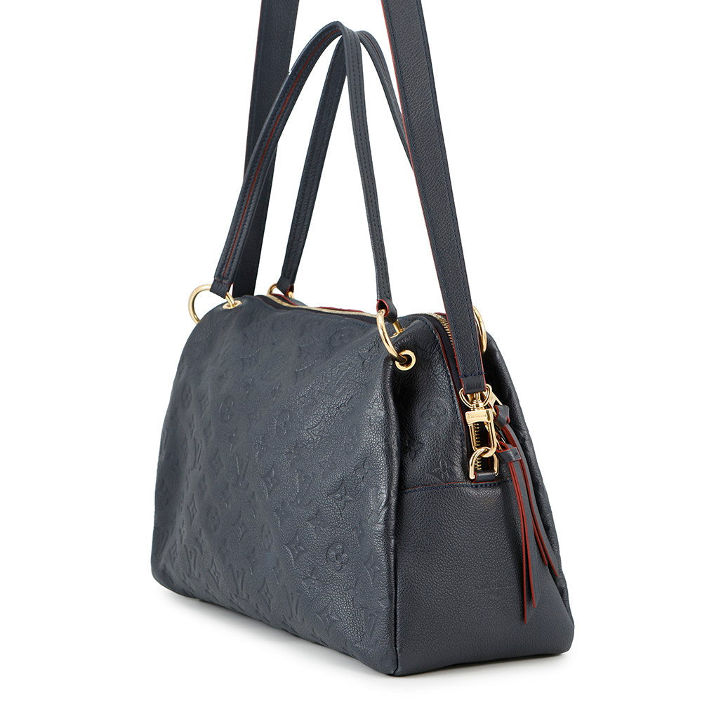 Louis Vuitton Pomthieu Marine RougeM43721 Monogram Empreinte Leather Handbag