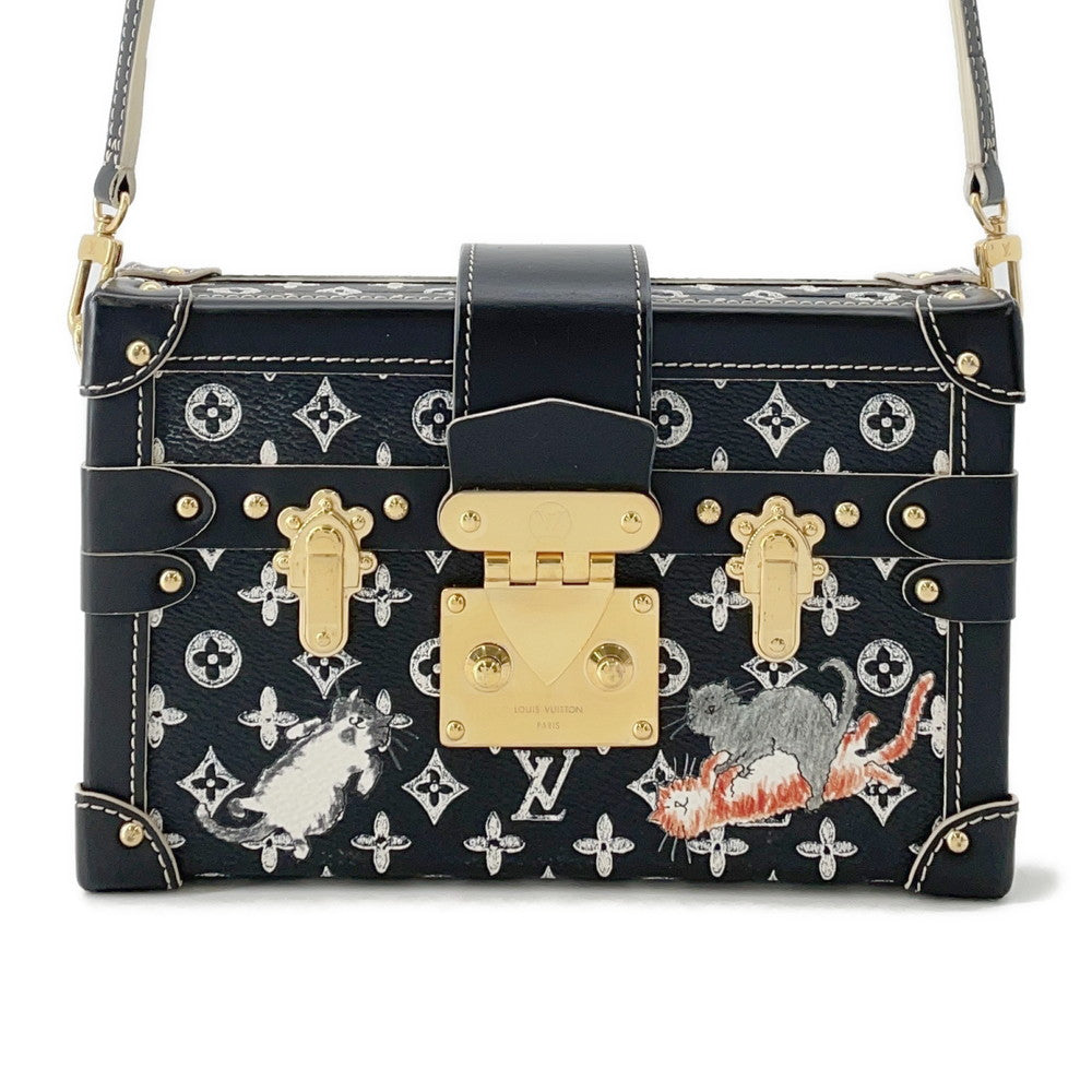 Louis Vuitton Catogram Petite Malle NoirM44437 Monogram Handbag