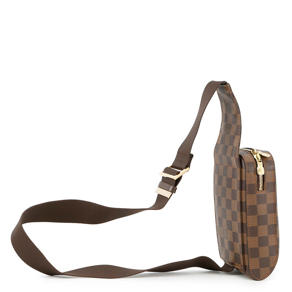 Louis Vuitton Geronimos RedN51994 Ebene Damier Canvas Handbag