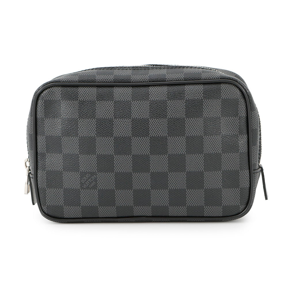 Louis Vuitton Trousse Toilette NoirN47522 Graphite PM Damier Handbag
