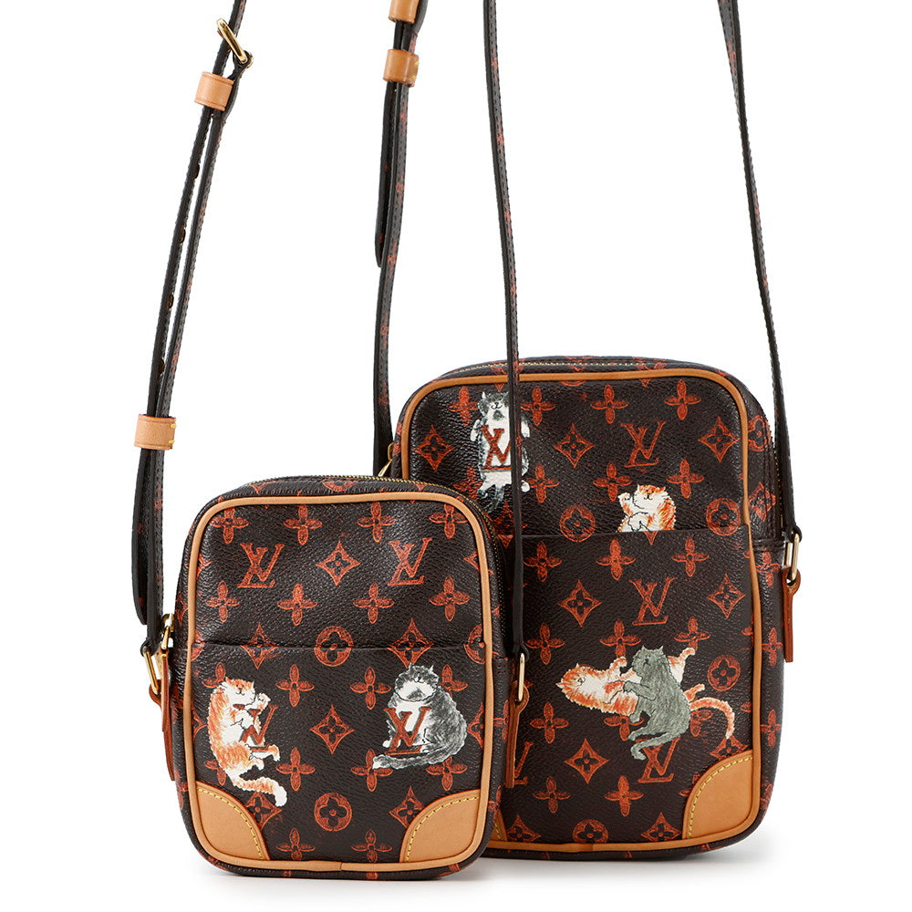 Louis Vuitton Paname Set OrangeM44399 Catogram Transformed Monogram Brown Handbag