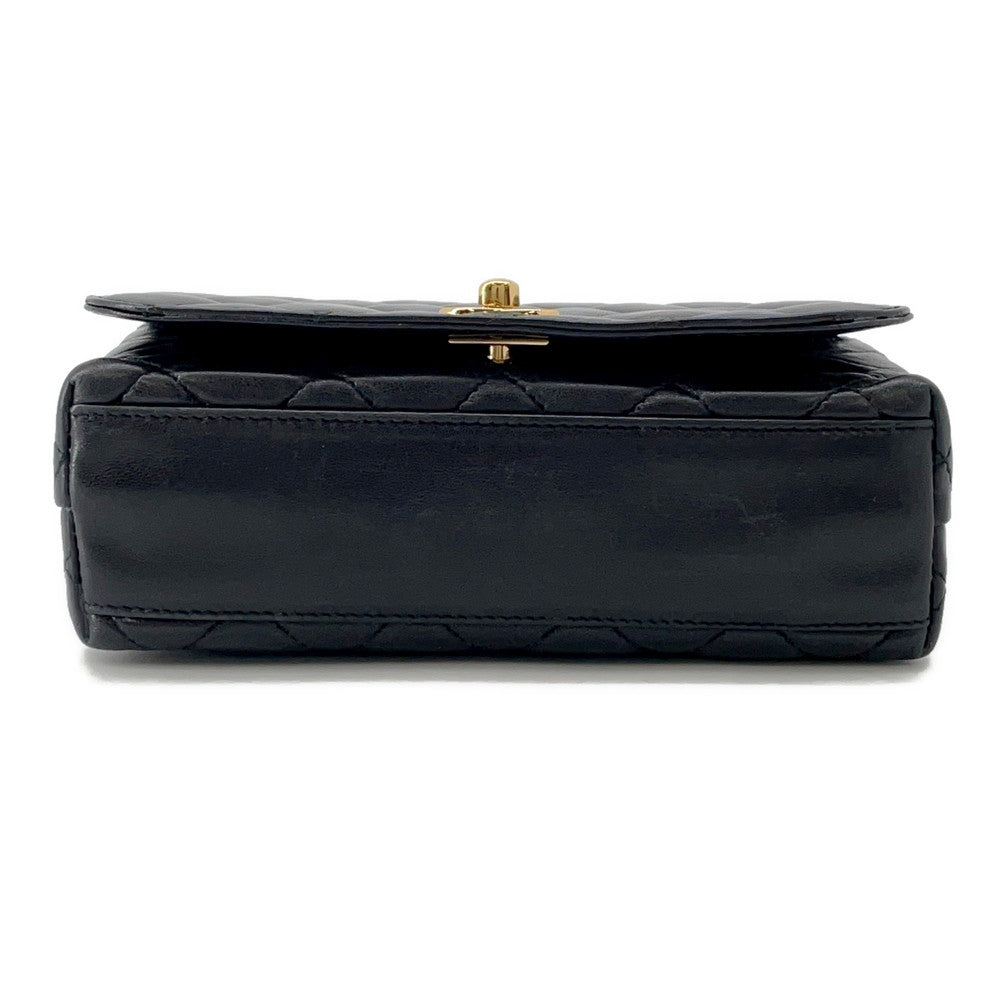 Chanel Full Flap Matelasse Lambskin Black Shoulder Bag