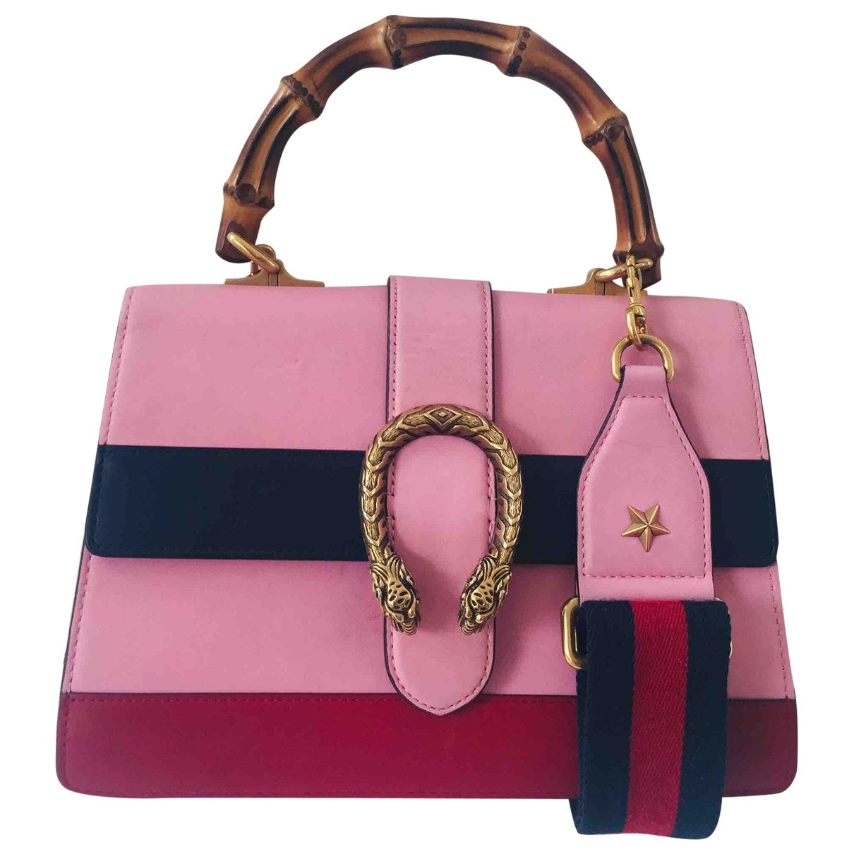Gucci dionysus pink leather handbag
