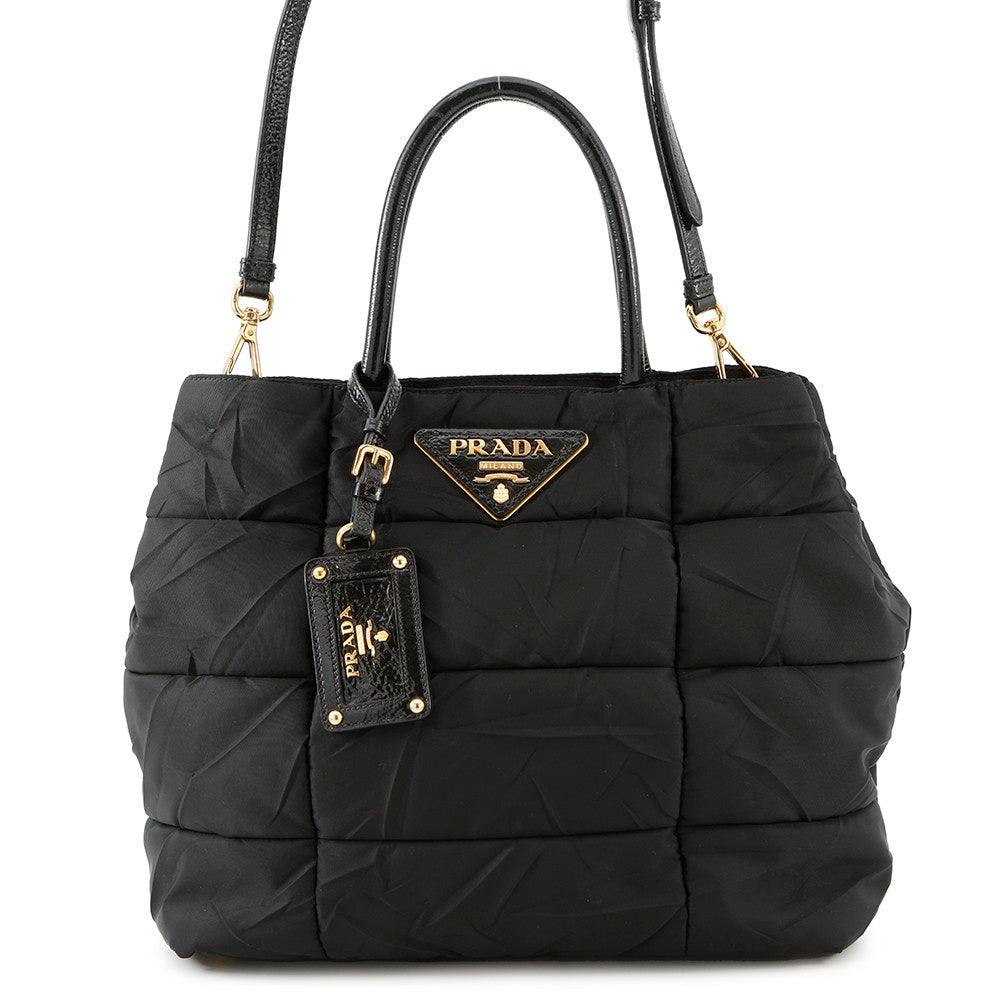 Waybag Blackbn Patent Leather Nylon Travel Bag