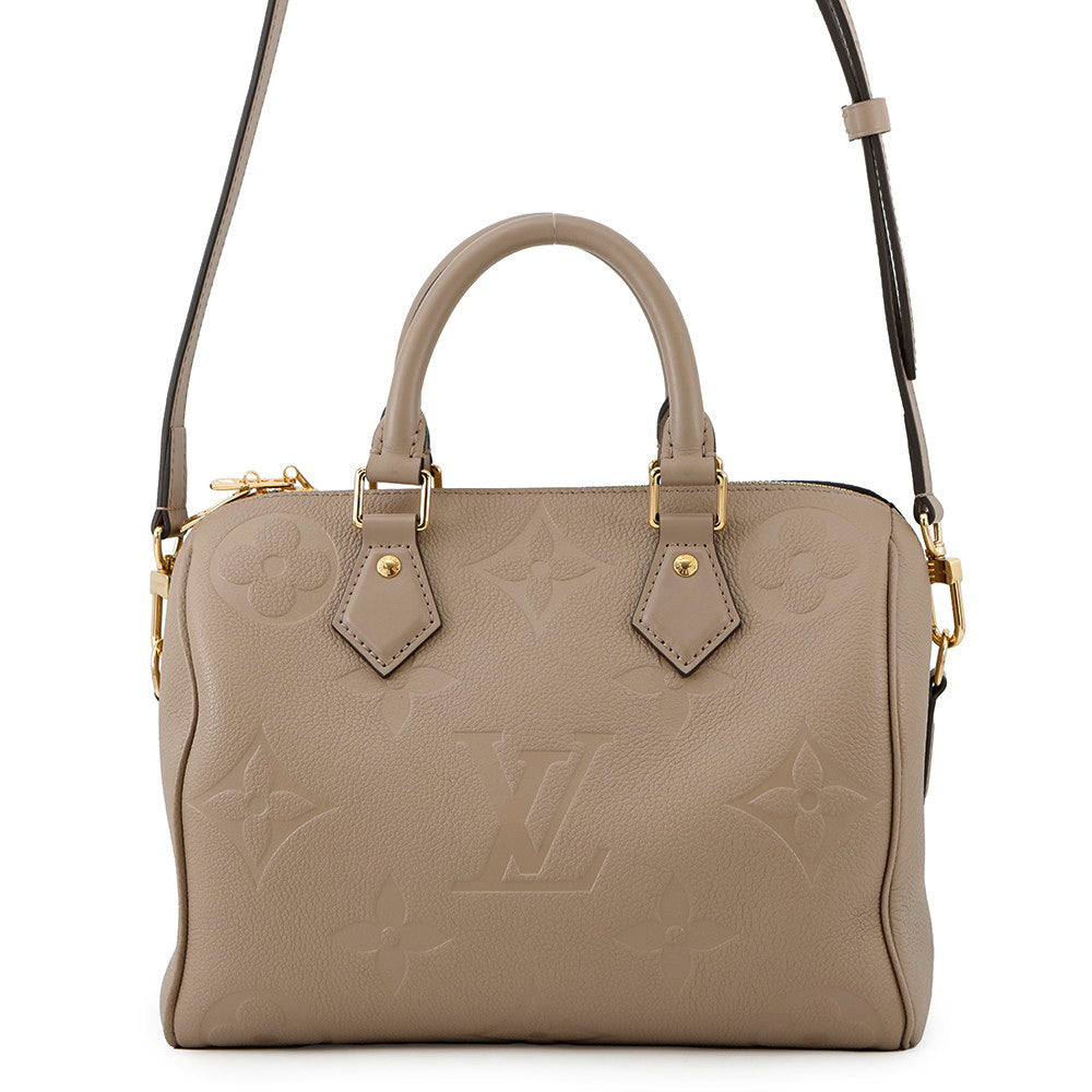 Louis Vuitton Speedy Bandouliere TourterelleM59273 Monogram Leather Empreinte Handbag 2