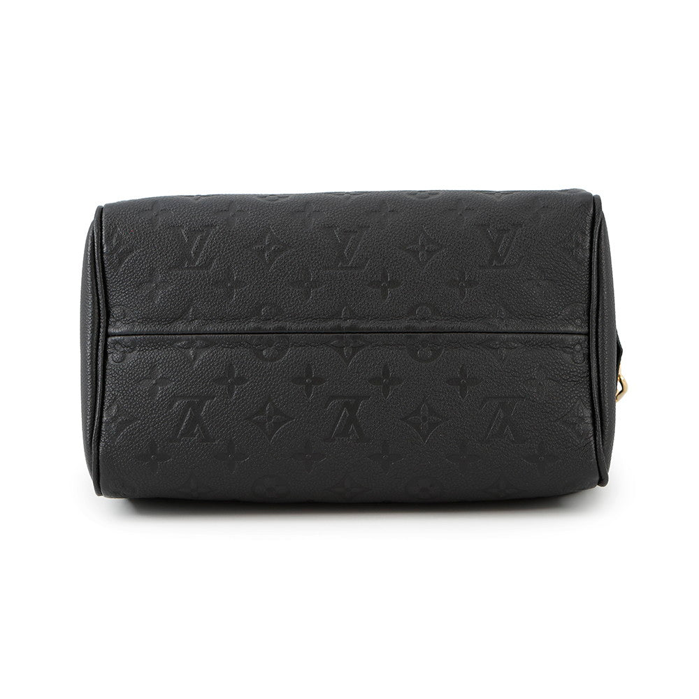 Louis Vuitton Speedy Bandouliere NM NoirM42401 Monogram Leather Empreinte Handbag