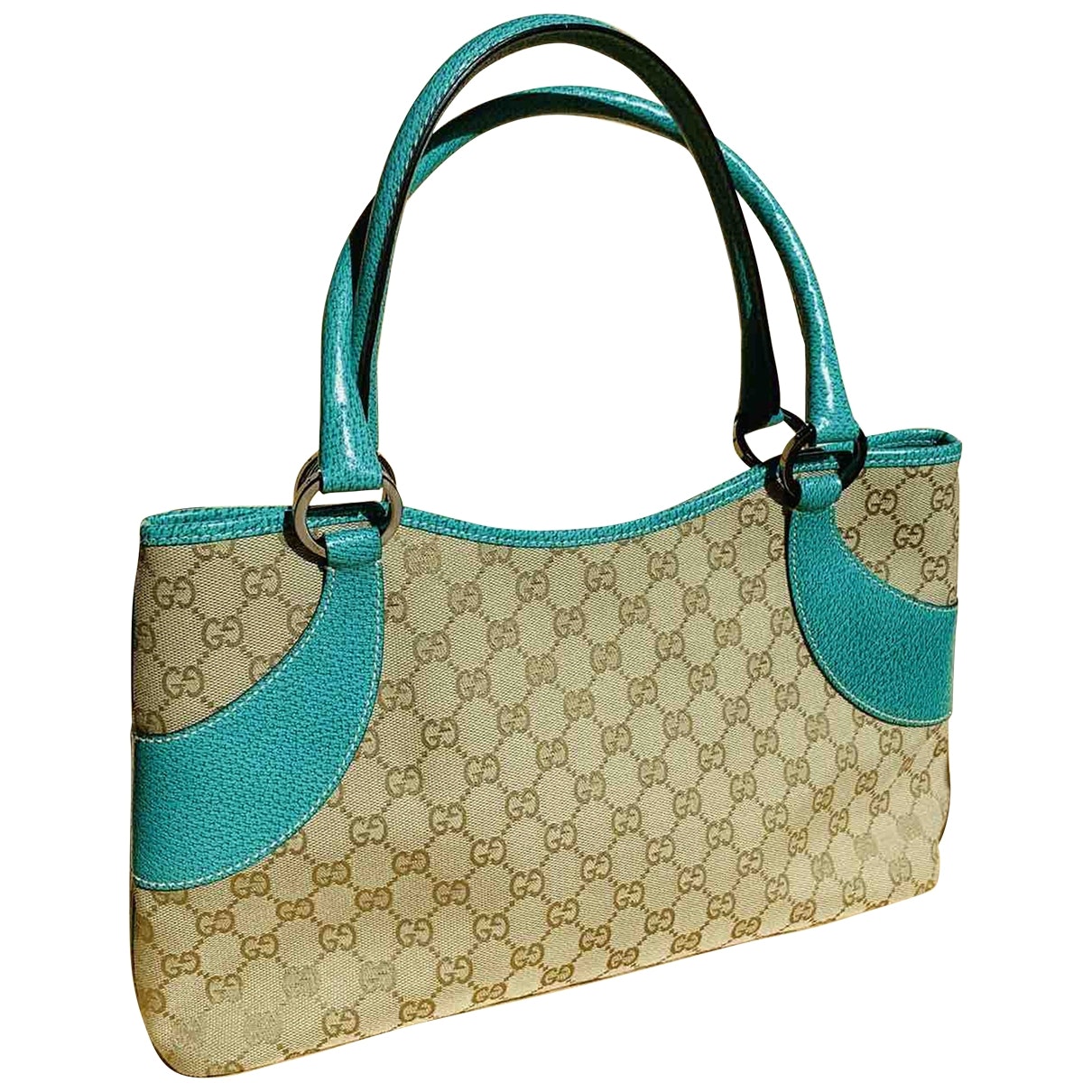 Gucci green cloth handbag