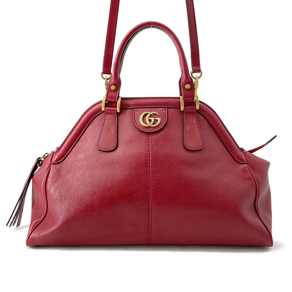 Gucci Liber Size Leather Medium Top Handle Travel Bag