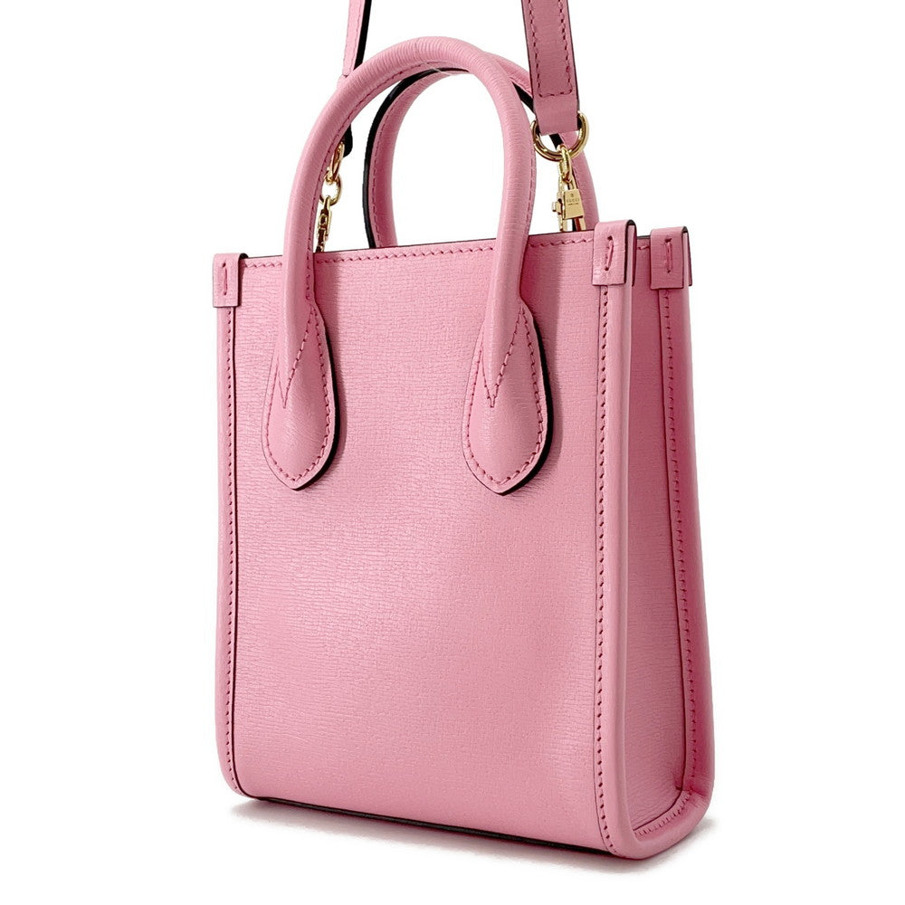 Gucci 2Way Handbag Bananya Pink671623 Leather Travel Bag