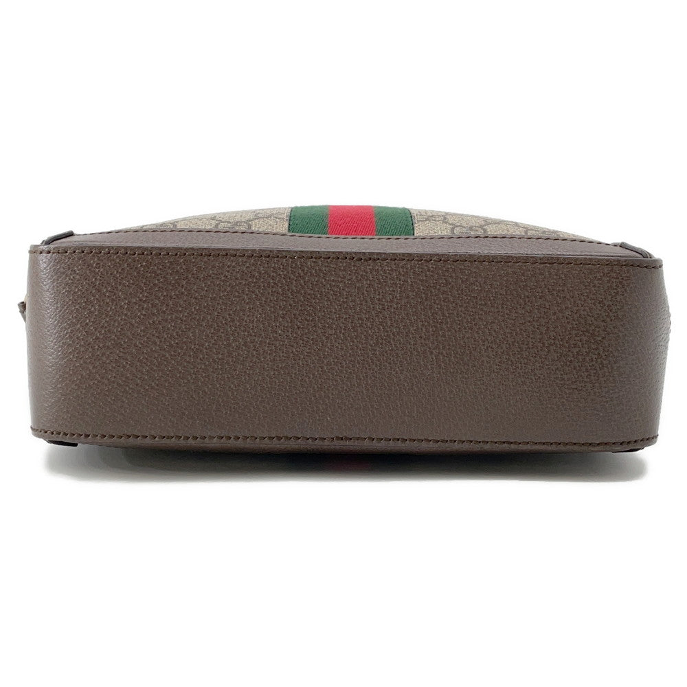 Gucci Ophidia GG Supreme Brown550622 PVC Leather Beige Shoulder Bag