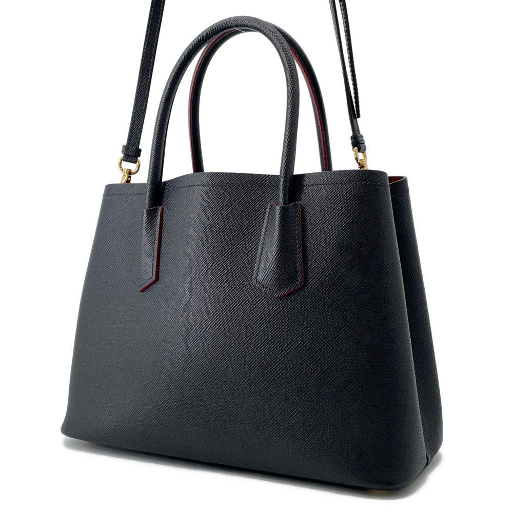 Saffiano Wayhandbag Bg Leather Black Travel Bag