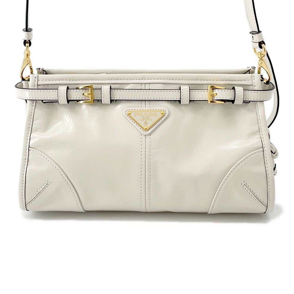 Bonnie Shoulder Bag Bh Size Leather White