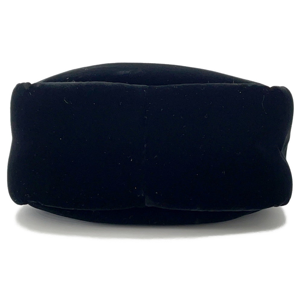 Padded Way Handbag Ba Velvet Size Black Mini Travel Bag