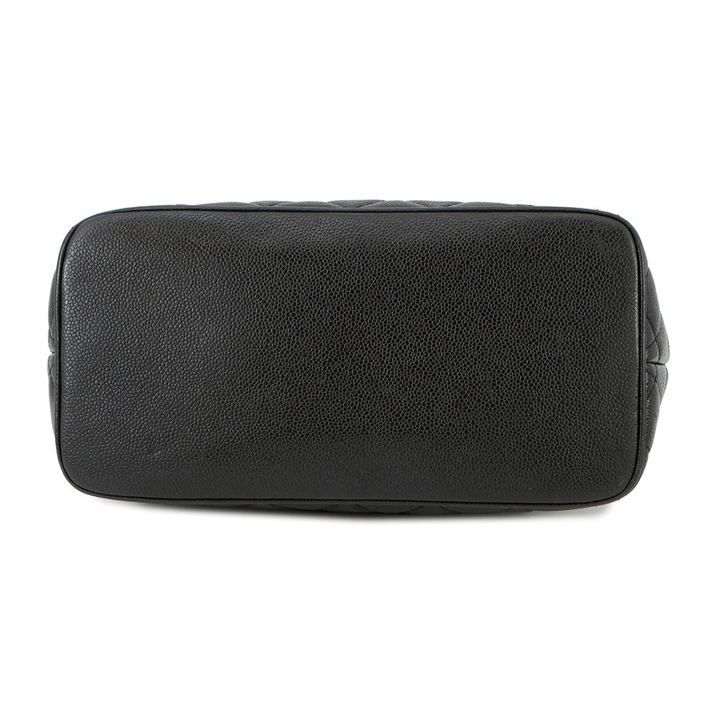Chanel Medallion BlackA01804 Caviar Leather Tote Bag