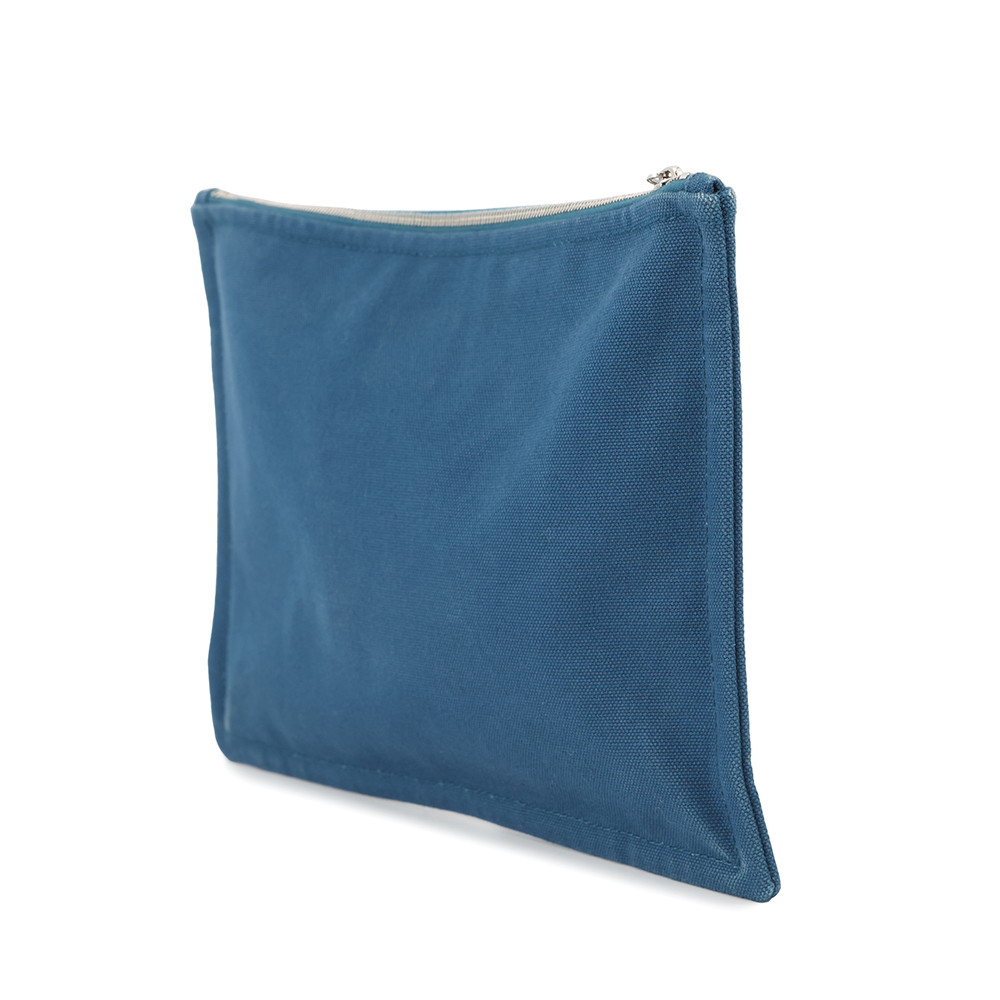 Velocipedist Pouch Cotton Handbag Blue Travel Bag