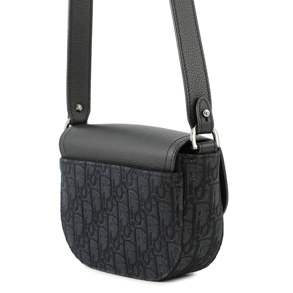 Dior Oblique Saddle Shoulder Adca Yks Calf Size Leather Canvas Shoulder Bag