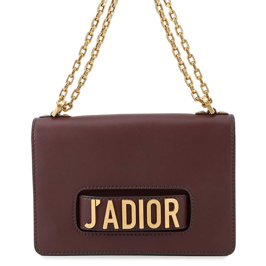 Dior J' Chainshoulder Bordeaux Handbag Leather Shoulder Bag