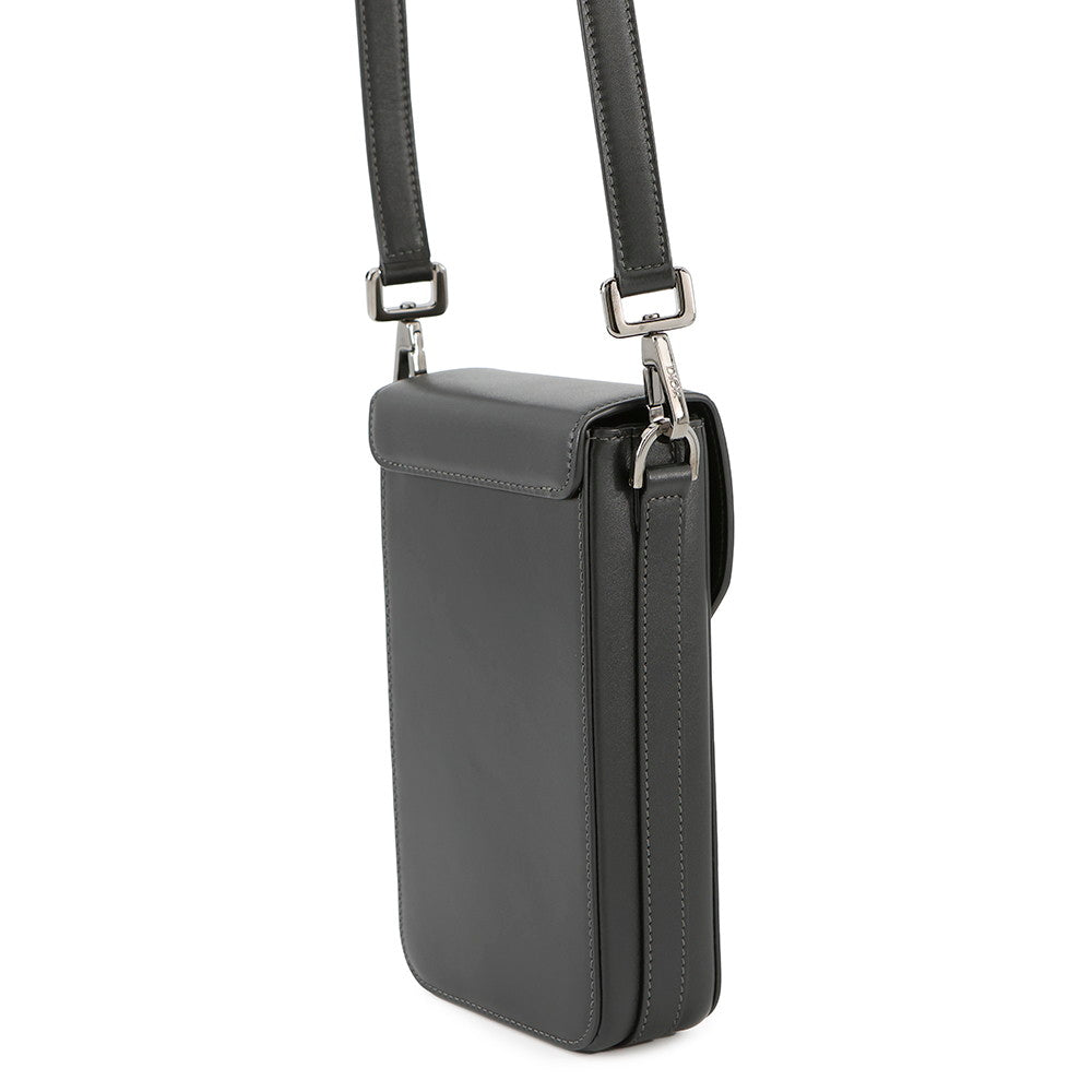 Dior Padlock Vertical Pouch Lxca Ucl Handbag Leather Black Travel Bag