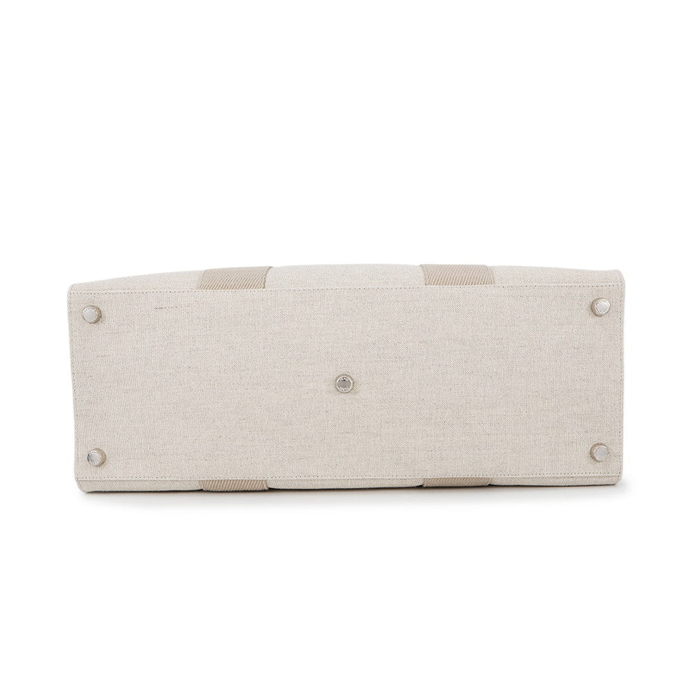 Fendi Shopping Bag Beige7Va558 Canvas Tote Bag