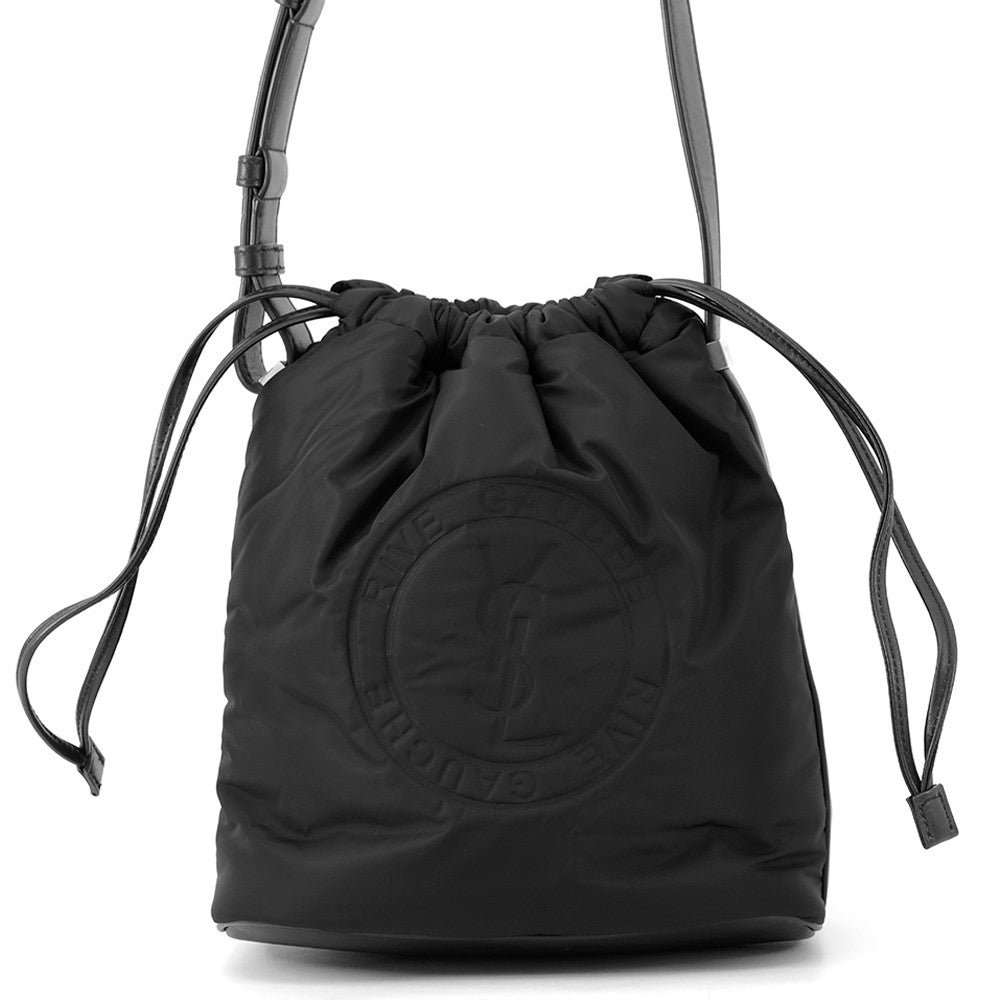 Saint Paris Rive Gauche Bucket Bag Black710261 Leather Nylon