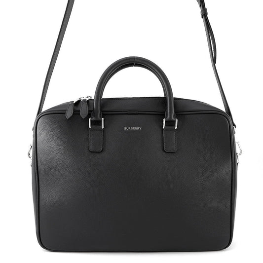 Burberry Briefcase Dark Navy8094243 Handbag Leather Travel Bag