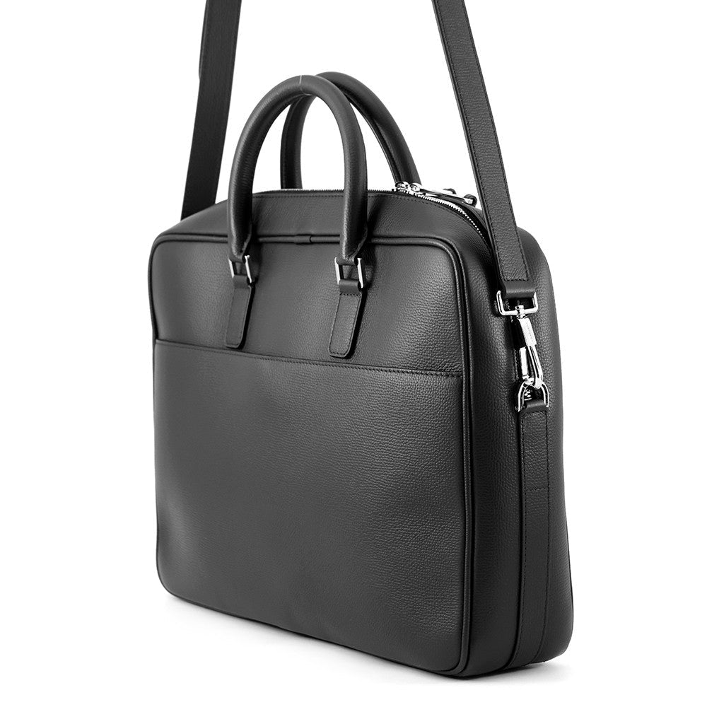 Burberry Briefcase Dark Navy8094243 Handbag Leather Travel Bag