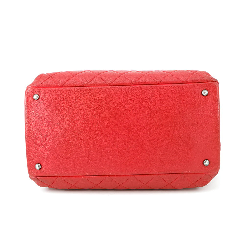 Chanel Matelasse 2WAYBag RedA92748 Leather Handbag