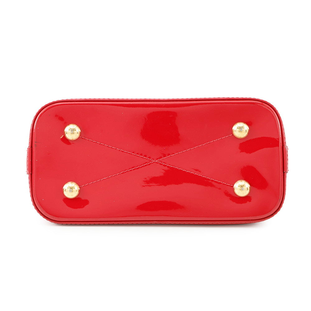 Louis Vuitton Alma scarletM52498 Monogram Vernis Leather Handbag