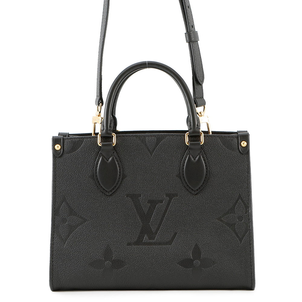 Louis Vuitton Onthego NoirM45653 Monogram Empreinte Leather Handbag 3
