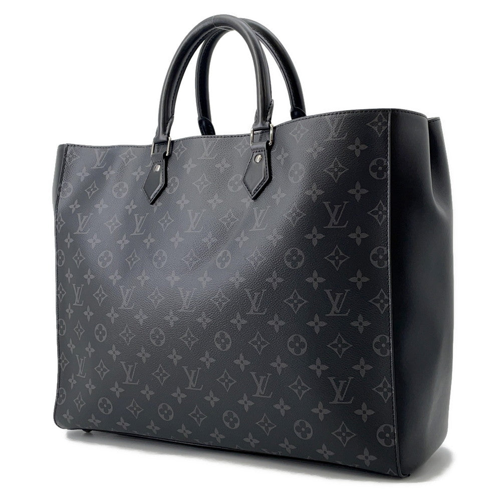 Louis Vuitton Grand Sac NoirM44733 Eclipse Monogram Handbag 3