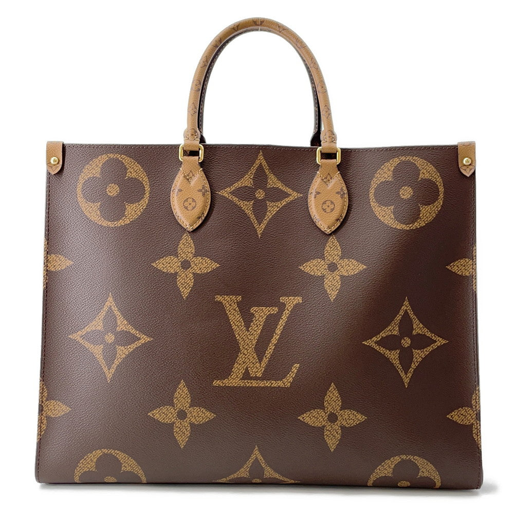 Louis Vuitton Onthego RedM44576 Reverse Giant Monogram Canvas Handbag