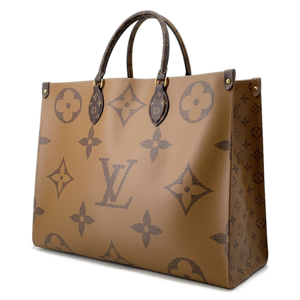 Louis Vuitton Onthego RedM44576 Reverse Giant Monogram Canvas Handbag