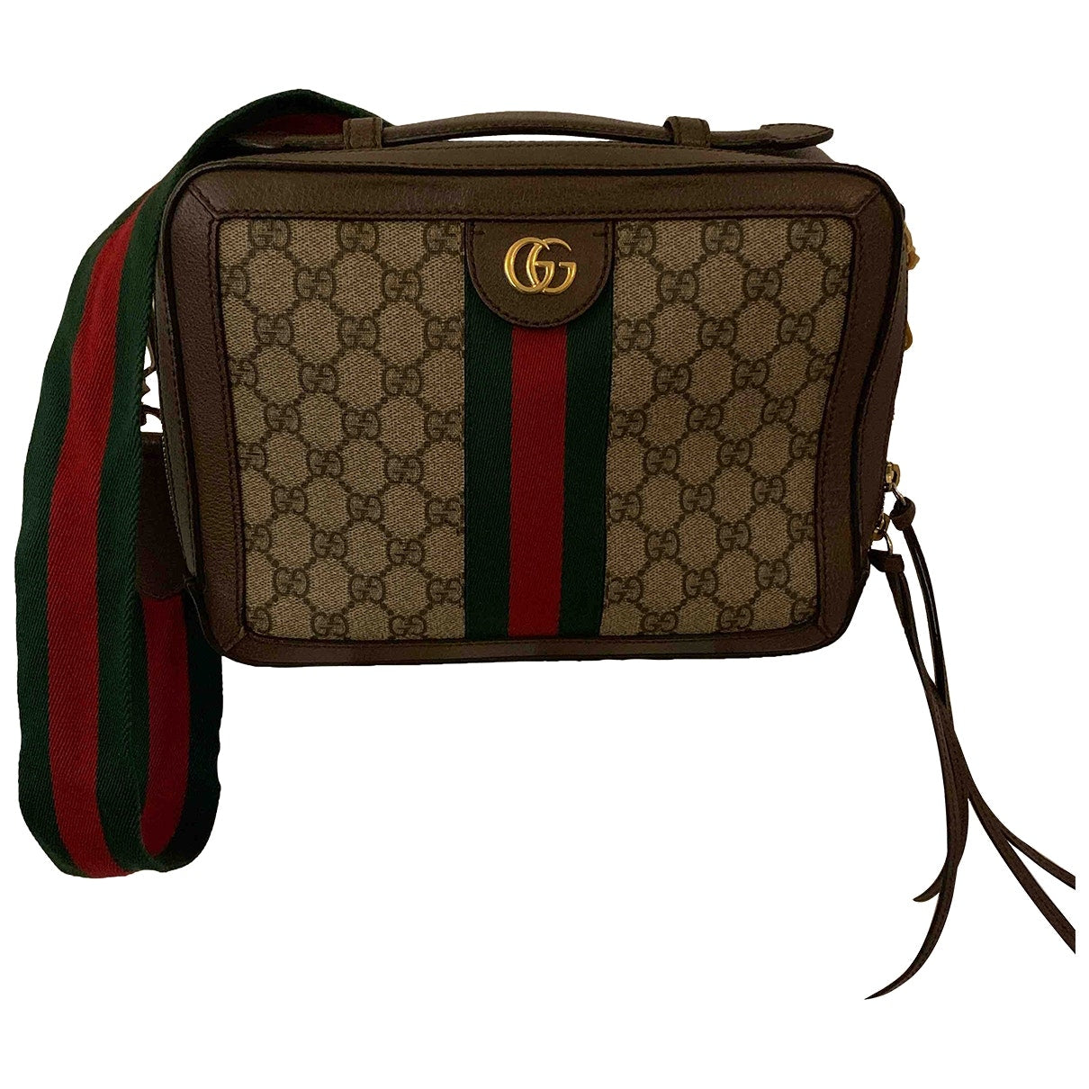 Gucci ophidia beige cloth handbag