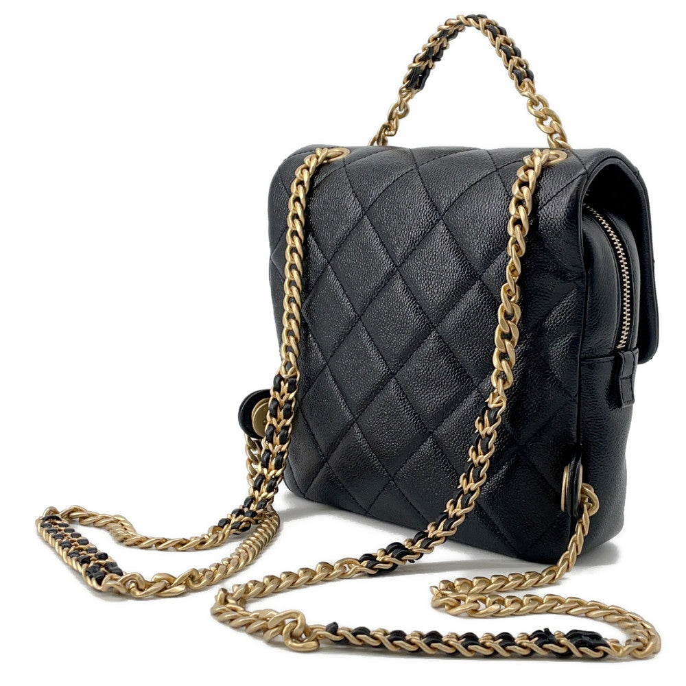 Chanel Matelasse Backpack BlackAS3108 Caviar Leather