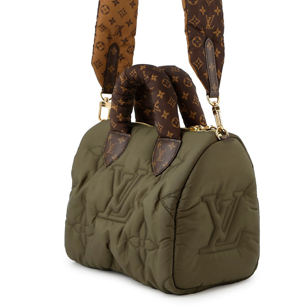 Louis Vuitton Speedy Bandouliere KhakiM59009 Recycled Nylon Monogram Handbag