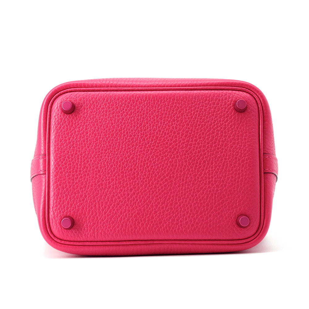 Picotin Lock Mono Chrome Rose Mexico Taurillon Travel Bag