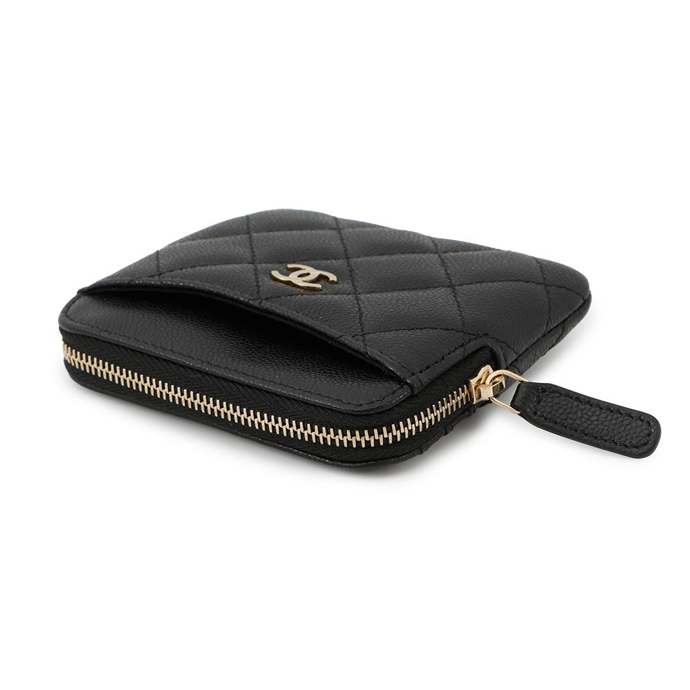 Chanel Matelasse Coin purse BlackAP2061 Caviar Leather Wallet Case