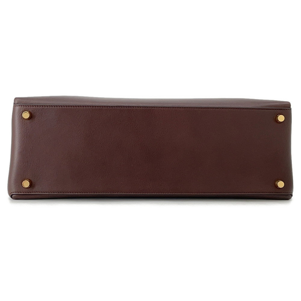 Occur (Case) Soft Handbag Hickory Gim. Ik Leather Medium Travel Bag